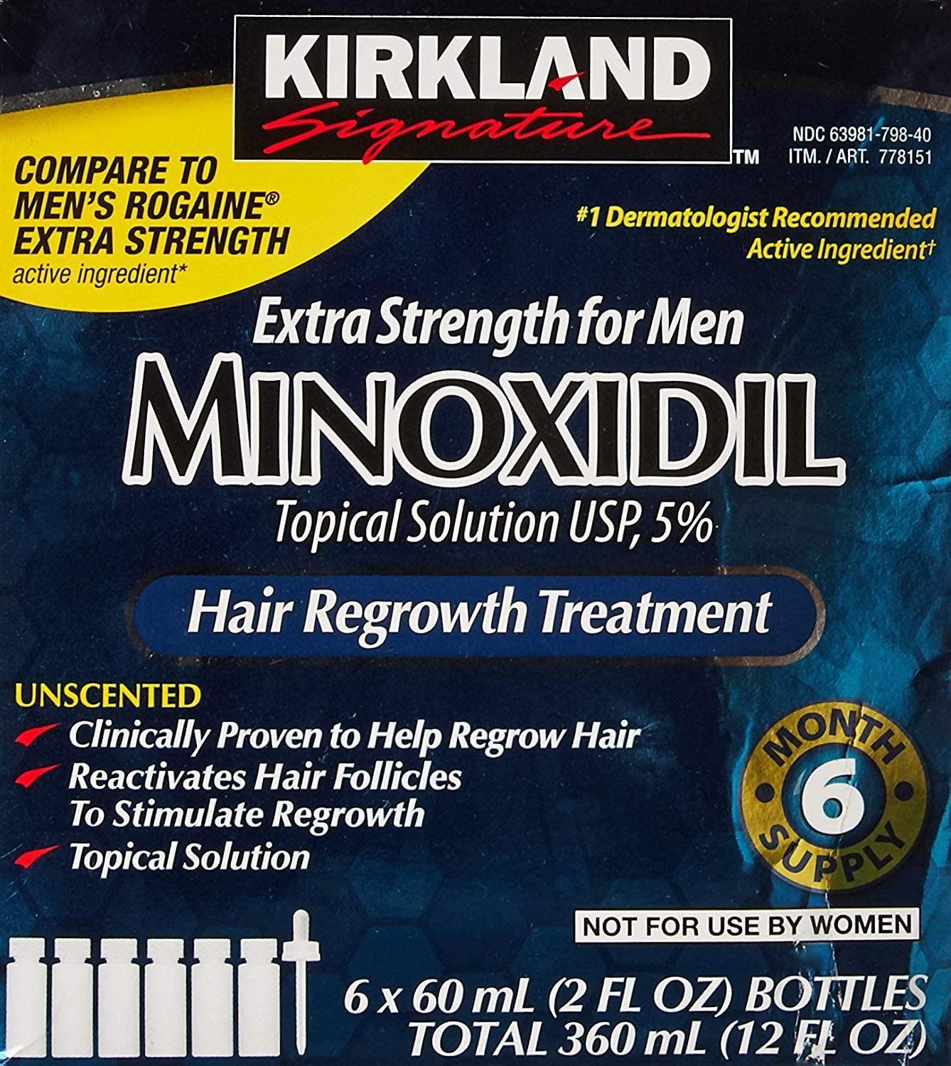MINOXIDIL KIRKLAND PACK 6 MESES